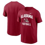Alabama Nike Cotton Football Helmet Tee